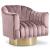 Farrah Velvet Chair with Swivel Base