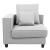 Apollo Luxury Linen Left Arm Sofa Chair