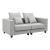 Apollo Luxury Linen Modular Loveseat Sofa