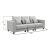 Apollo Luxury Linen Modular 3-Piece Sofa Set