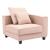 Apollo Luxury Linen Modular L-Shape 5-Piece Sectional Sofa Set with Ottoman