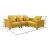 Apollo Luxury Linen Modular L-Shape 4-Piece Sectional Sofa Set