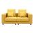 Apollo Luxury Linen Modular Loveseat Sofa