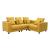 Apollo Luxury Linen Modular L-Shape 4-Piece Sectional Sofa Set