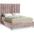 Candace Velvet King Size Bed