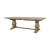 Florence Wood Rectangular Double Pedestal Extendable Dining Table
