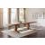 Florence Wood Rectangular Double Pedestal Extendable Dining Table