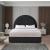 Milo Boucle Fabric King Size Bed