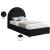 Milo Boucle Fabric Twin Size Bed
