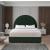 Milo Boucle Fabric Queen Size Bed