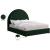 Milo Boucle Fabric Queen Size Bed