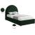 Milo Boucle Fabric Twin Size Bed