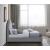 Milo Boucle Fabric Queen Size Bed