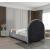 Milo Boucle Fabric Twin Size Bed