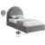 Milo Boucle Fabric Twin Size Bed