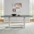 Brook Bay Rectangular Wood Opt Extendable Gathering Trestle Dining Room Set