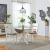 Brook Bay Round Drop Leaf Dining Set | Two-Tone Finish