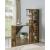 Belvedere Wood Veneer Bar Table with 5-shelf Storage Unit
