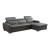 1822 Full Top-Grain Leather Right Arm Facing Sleeper Sectional
