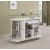 Gideon Crescent Shaped Glass Top Bar Unit with Drawer