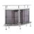Gideon Crescent Shaped Glass Top Bar Unit with Drawer