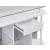 Gideon Crescent Shaped Glass Top Bar Unit with Drawer