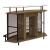 Gideon Crescent Shaped Glass Top Bar Unit with Drawer