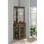 Alviso Wood Veneer/Glass Corner Bar Cabinet with Stemware Rack