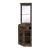 Alviso Wood Veneer/Glass Corner Bar Cabinet with Stemware Rack