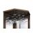 Alviso Wood Veneer/Glass Corner Bar Cabinet with Stemware Rack