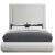 Brooke Linen Fabric Queen Size Bed