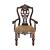Catalonia Classic Fabric Dining Arm Chair
