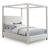 Emerson Linen Fabric Canopy Bed