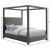 Emerson Linen Fabric King Size Bed