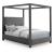 Emerson Linen Fabric Canopy Bed