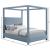 Emerson Linen Fabric King Size Bed