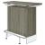Acosta Rectangular Bar Unit with Footrest and Glass Side Panels