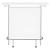 Acosta Rectangular Bar Unit with Footrest and Glass Side Panels
