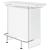Acosta Rectangular Bar Unit with Footrest and Glass Side Panels