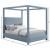 Emerson Linen Fabric Canopy Bed