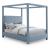 Emerson Linen Fabric Canopy Bed