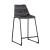 Marquise Fabric Counter Height Stool with Metal Base