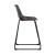 Marquise Fabric Counter Height Stool with Metal Base