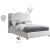 Felix Linen Fabric Queen Size Bed