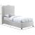 Felix Linen Fabric Twin Size Bed