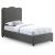 Felix Linen Fabric Twin Size Bed