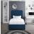 Felix Linen Fabric Twin Size Bed