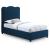 Felix Linen Fabric Twin Size Bed