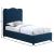 Felix Linen Fabric Twin Size Bed