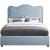 Felix Linen Fabric Queen Size Bed